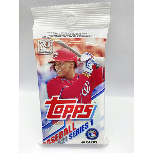 2021 Topps Baseball Serie Eins Fat Pack - 40 Karten