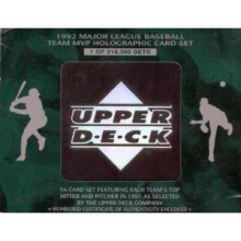 Upper Deck 1991 MLB Beperkte Editie Team MVP Holografische Kaartenset (54 Kaarten, Ungradeerd, 1 van 216.000)