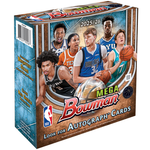 2025-26 Bowman Basketball - Fabrikversiegelt - Mega Box