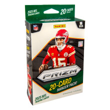 Panini Prizm 2025 NFL Voetbal Handelskaarten Hanger Pack (20 Kaarten) - Retail Doos