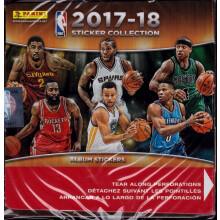 NBA Alle teams 2017/18 Panini Basketbal Sticker Bijvuldoos (50 Stuks), Klein, Zwart