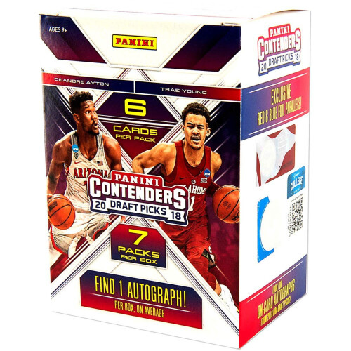 2018/19 Panini Contenders Draft Picks NCAA Blaster Box (Versiegelt)(7 Packs)