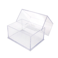 Gary Plastic Förpackning 10-Pack Klara Akryl Kortförvaringslådor med Lock - Rymmer upp till 100 Standardkort