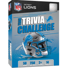 Masterpieces NFL Trivia Game Detroit Lions - 50 Carte, 12+, Licenza Ufficiale