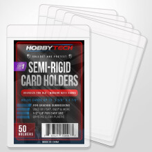 HOBBYTECH - Pochette Semi-Rigide Oversize - S'adapte aux Cartes Épaisses & Standard - Protège les Cartes pour Évaluation