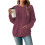 Damen Kapuzenpullover Locker Gestreift Rot Größe L Modisch — damen hoodie gestreift, roter pullover damen 1