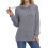 Damen Kapuzenpullover Locker Gestreift Langarm Grau Größe XL — hoodie damen oversized, gestreifter pullover damen 2