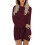 Robe Pull Mini Oversize en Maille Bordeaux Taille S — robe hiver femme, tenue maille douce, robe pull manches 2