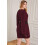 Robe Pull Mini Oversize en Maille Bordeaux Taille S — robe hiver femme, tenue maille douce, robe pull manches 3