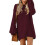 Robe Pull Mini Oversize en Maille Bordeaux Taille S — robe hiver femme, tenue maille douce, robe pull manches 5
