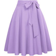 Damenrock Ausgestellt Vintage Elegant Stilvoll Violett M — a-linien rock, retro rock knielang, festliche damenmode