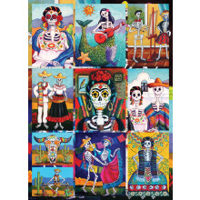 Puzzle Jigsaw Dia Los Muertos 1000 Pièces 27'x20'