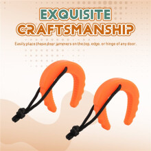 4 Pack First Responder Door Stops,Door Jam for Law Enforcement,Emergency Medical Services,Door Stoppers Wedge Orange