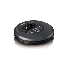 Tragbarer Discman mit DAB+, Bluetooth, TFT-Bildschirm, Schwarz