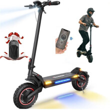 Elektrische Step ISCOOTER iX7pro 1000W*2 48V17.5Ah Actieradius 80km Banden 10 Inch 150 kg Met LCD-scherm en Tas