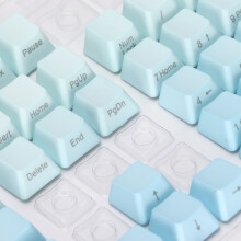104 Tastenkappen PBT tauchgefärbt Frostblau