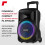 10" Portable PA System with Wireless Handheld & Headset Microphone - FT10LED MK2 2