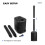 Vonyx VX808 Active Column Line Array Speaker System with Bluetooth & Bags (Pair) 5