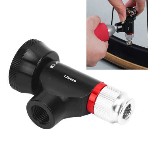 Fahrrad CO2 Pumpe mit Manometer ENLEE