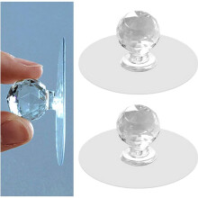 Clear Cabinet Drawer Knobs, Diamond Crystal Shaped Pulls Handles for Wardrobe,Kitchen Cupboard,Bathroom Dresser, Furniture Door Window