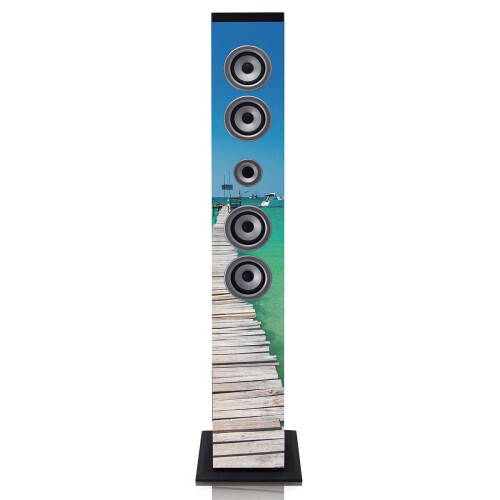 Bluetooth-Turmlautsprecher, FM-Radio, USB-/SD-Wiedergabe 1