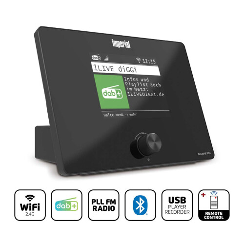 Kompaktes Hybridradio mit Bluetooth, DAB+, FM und Internet 1