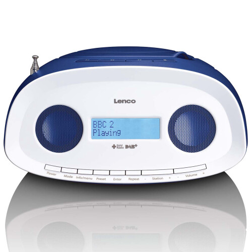 Tragbares DAB+/FM-Radio mit CD- und USB-Player, Blau 1