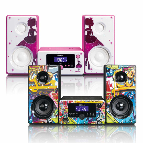 Bluetooth-Mikro-Musiksystem mit Wecker und USB-Anschluss 2