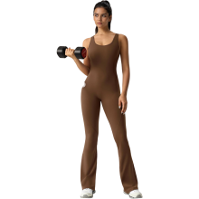 Damen Schlankheits-Kombianzug Formend Sportlich Bequem Braun L — shapewear body damen, figurformender bodysuit