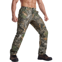 Men's Hunting Trekking Pants Camouflage Durable Green 3XL 38W 34L — outdoor cargo trousers, waterproof field gear
