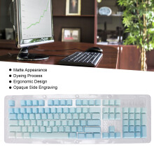 PBT Tastenkappen 104er Set Frostblau