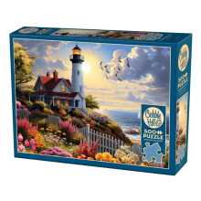 Puzzle Cobble Hill 500 Pièces - Au Phare - Affiche Échantillon Incluse