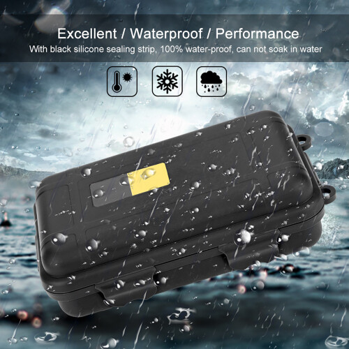 Outdoor EDC Case Wasserdicht Schwarz Gross