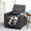 Linen-Look Single Chair Bed - Grey 4