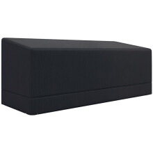 Rectangular Patio Garden Furniture Cover Waterproof, UV Resistant, 600D Oxford Fabric, 3 Seater Sofa Bistro Set, 190 x 72 x 76cm, Black