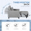 Linen-Look Single Chair Bed - Light Grey 7