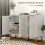 3-Door Sideboard Storage Cabinet - White 6