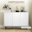 3-Door Sideboard Storage Cabinet - White 7