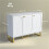 3-Door Sideboard Storage Cabinet - White 5