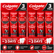 Colgate Optic White Pro Series Stain Prevention Toothpaste,6Pack, 3.0 oz