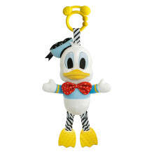 Clementoni Disney Baby Donald - First Activities Plush, Interactive Cuddly Toy with Rattle and Squeaker