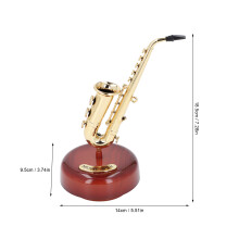 Kurbel Spieluhr Ornament Saxophonist Vintage