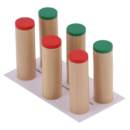 Geräusch-Memory aus Holz für Kinder