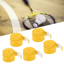 Griff-Overgrip 5er Set Gelb Badminton Tennis