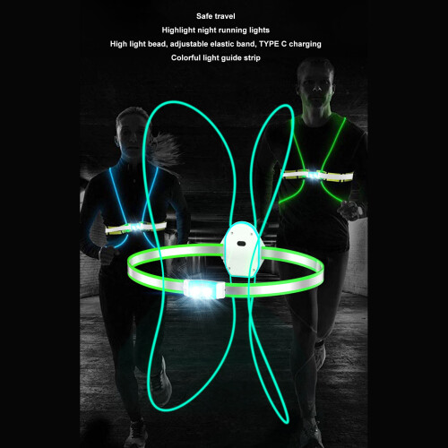 LED-Reflektor-Laufweste, fluoreszierendes Grün