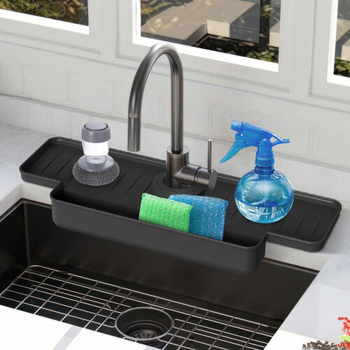 Silikon Abtropfschale Wasserhahn Spritzschutz 2
