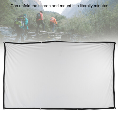 Tragbare Leinwand mit Projektion 100 Zoll 16:9