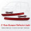 LED Rear Bumper Reflector Light Tail Signal Lamp for  Transporter T5 2012 - 2016 Caravelle Multivan 1