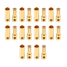 10 Paar 5,0 mm RC Banaanstekkers, Messing Mannelijke en Vrouwelijke Connectoren voor RC Auto, Boot, Motor, ESC, Doe-Het-Zelf Solderen