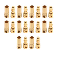 10 Pairs 3.5mm RC Banana Plug Connector Brass Male Female Connect Plug for RC Car Boat Motor ESC DIY Soldering